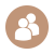 Icône personnage blanc représentant un utilisateur ou un client Capill'Expert